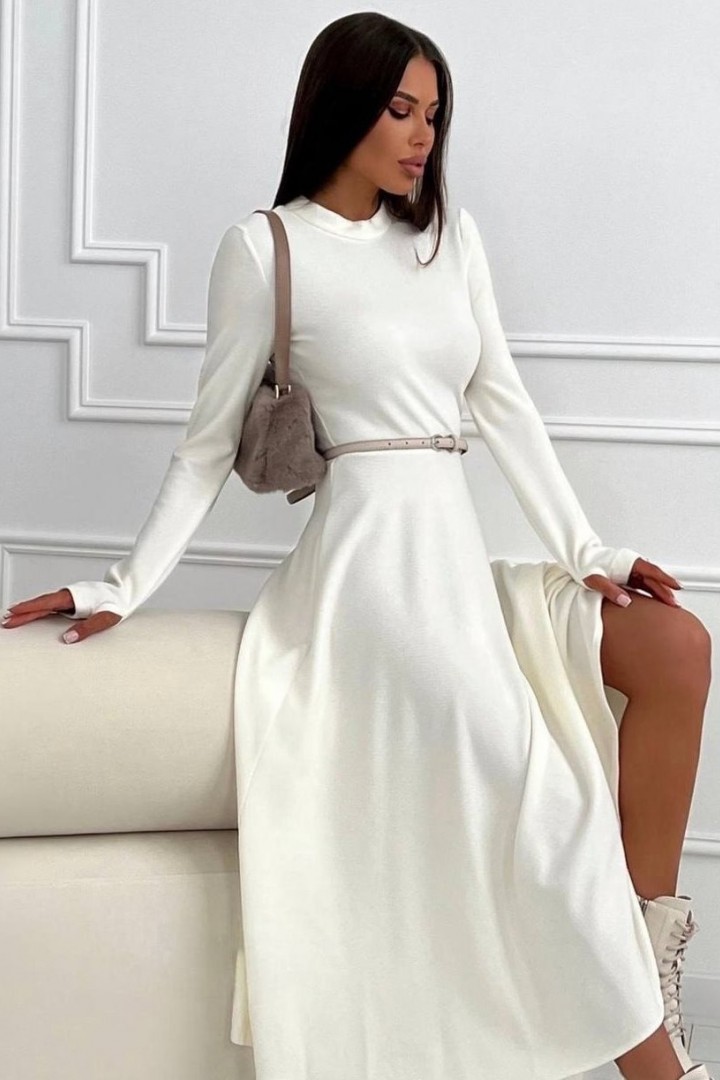 Длинное трикотажное платье IO-693A480