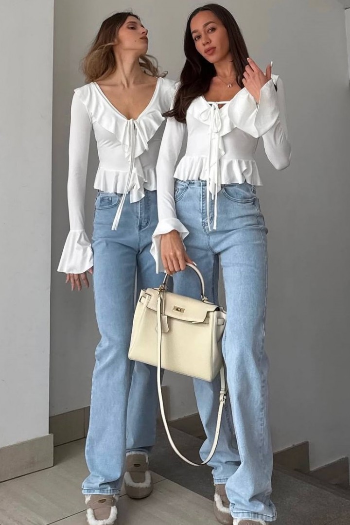 Блузка з рюшами DMP-R1649A320