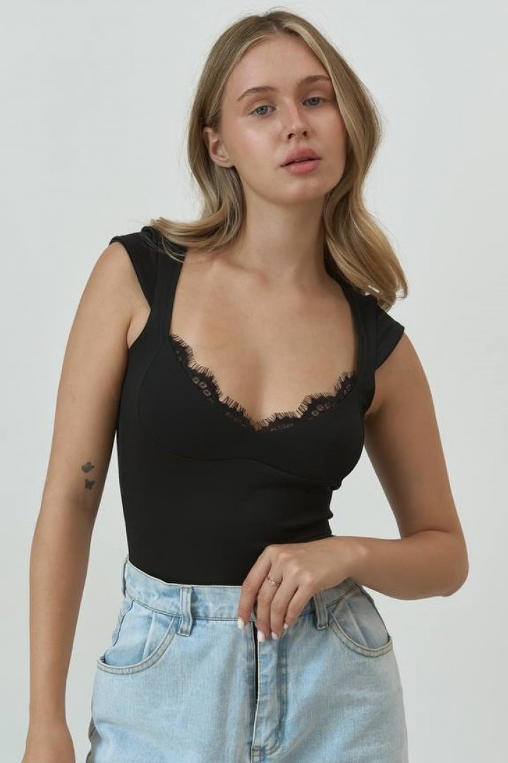 Боди с кружевом SSY-019A350