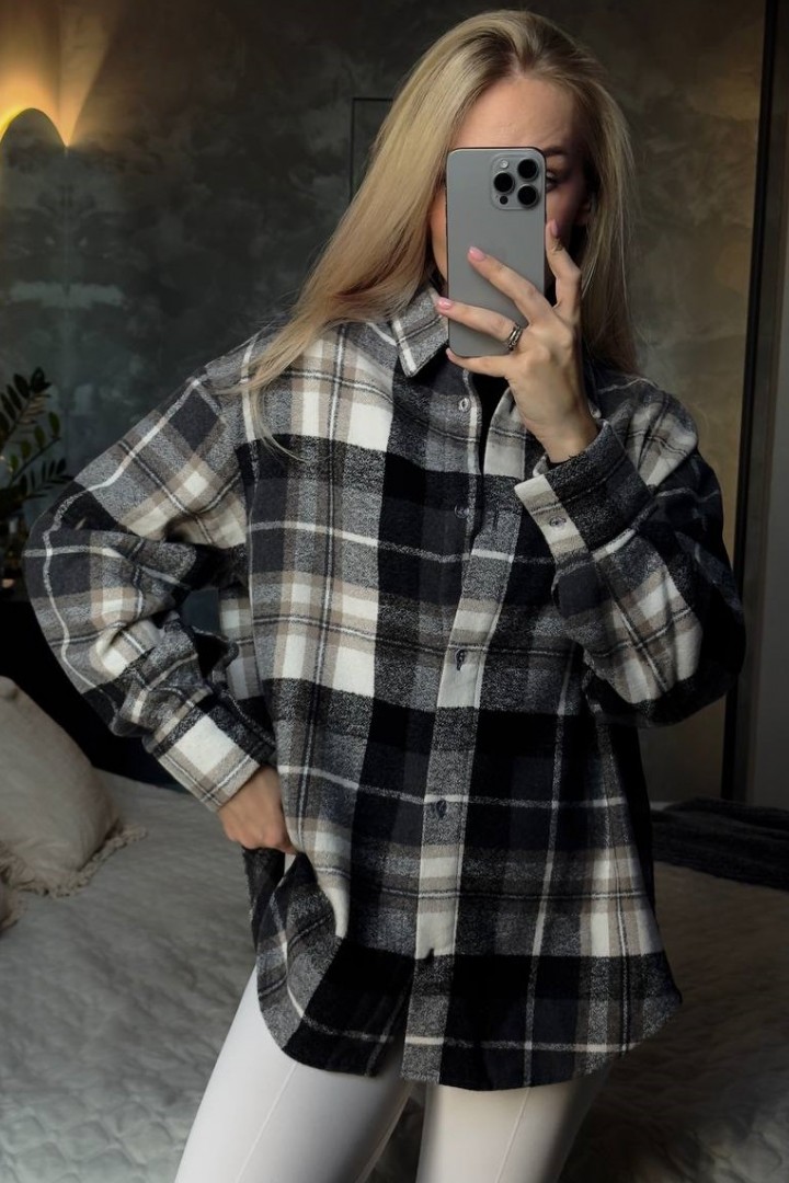 Теплая клетчатая рубашка IN-2088A520