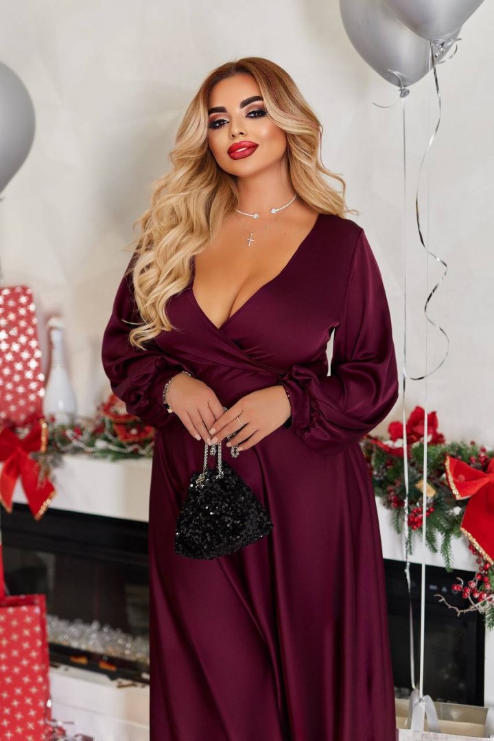 Шелковое платье EY-663A19B23