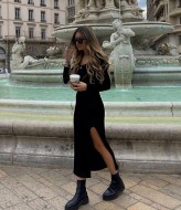 Платье с разрезом DMP-R729A360