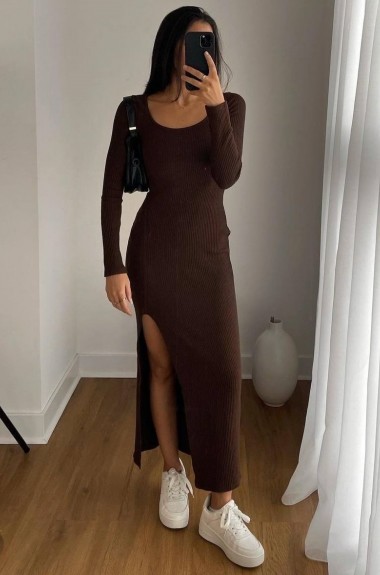 Платье с разрезом DMP-R729A360 Платье с разрезом DMP-R729A360