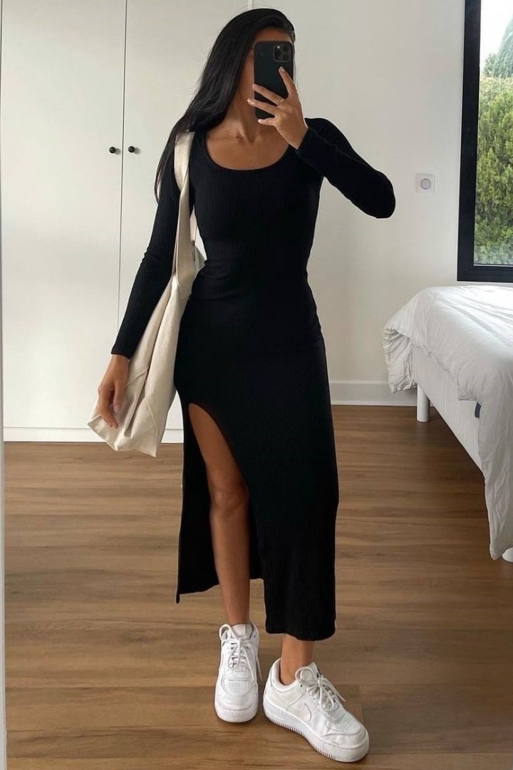 Платье с разрезом DMP-R729A360