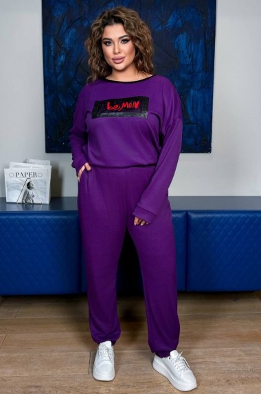 Трикотажный костюм с нашивкой AD-7996.1A290