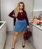 Джинсовые шорты-юбка женские  ELR-4023A550