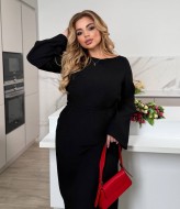 Повседневное платье с длинными рукавами ODF-019A650