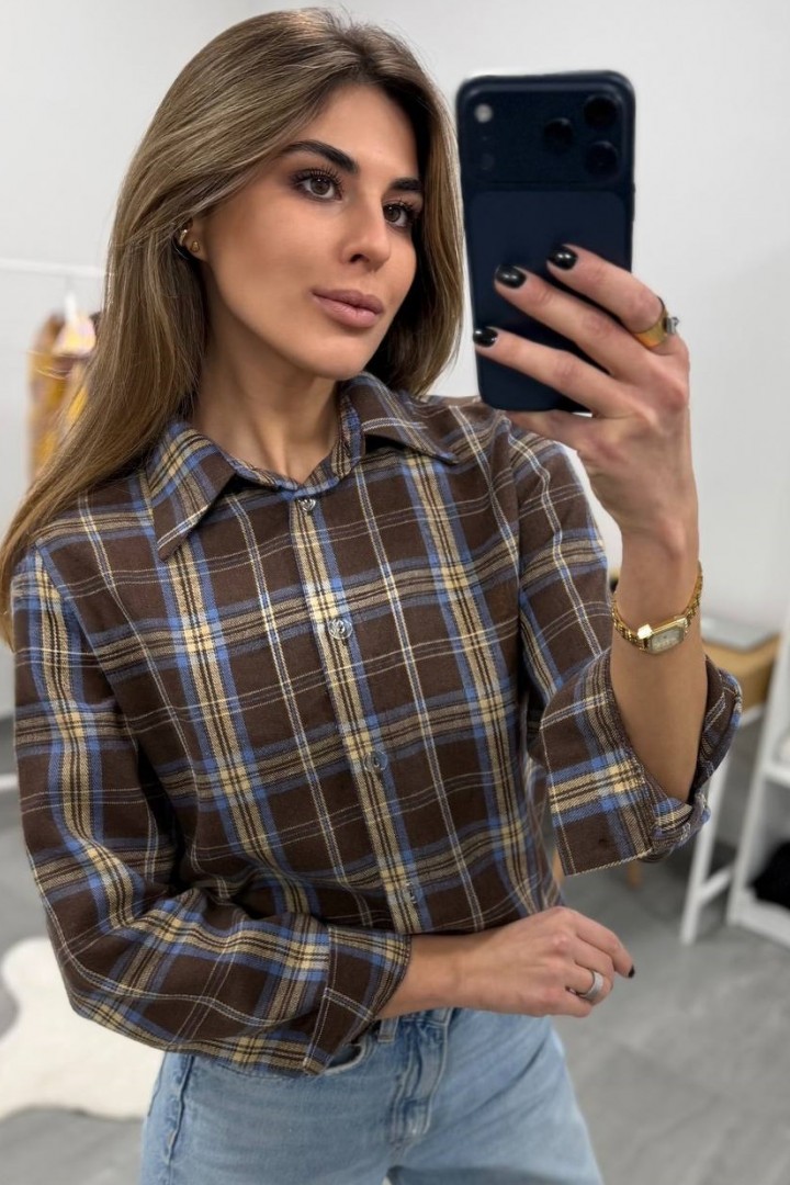 Сорочка у клітинку DMP-R1887A350