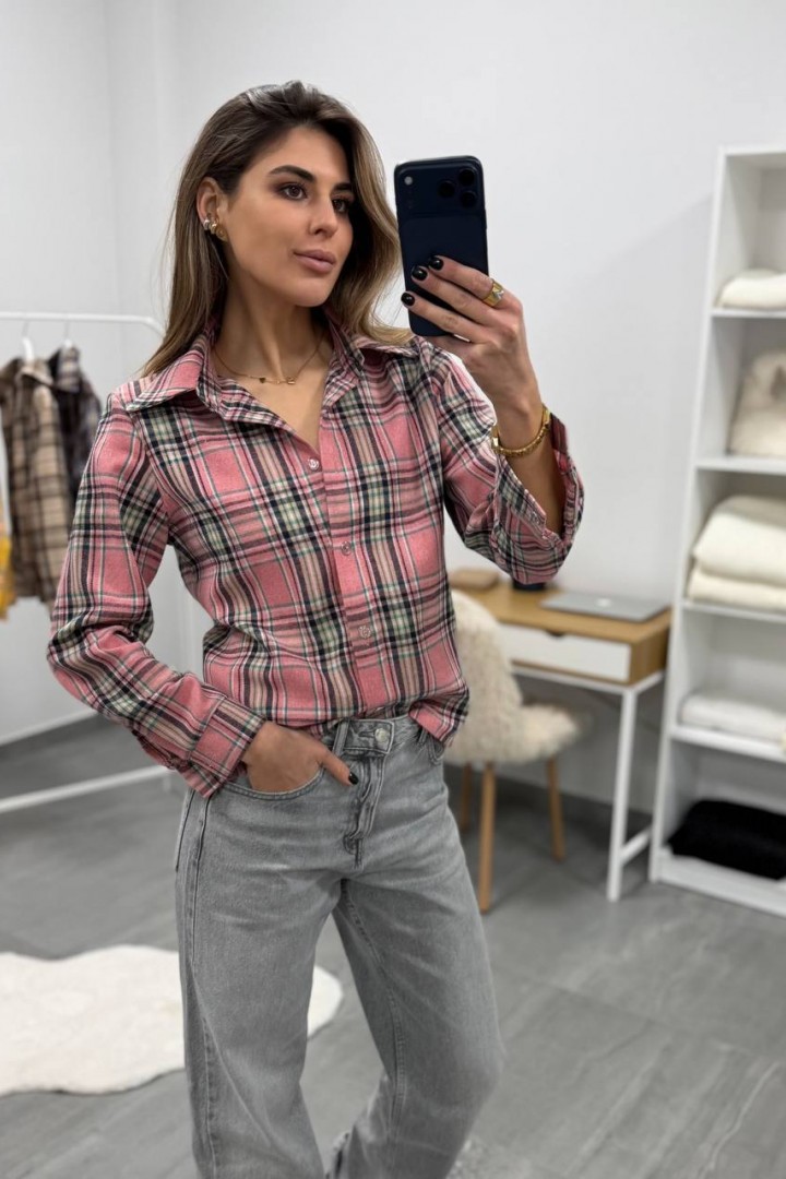 Сорочка у клітинку DMP-R1887A350