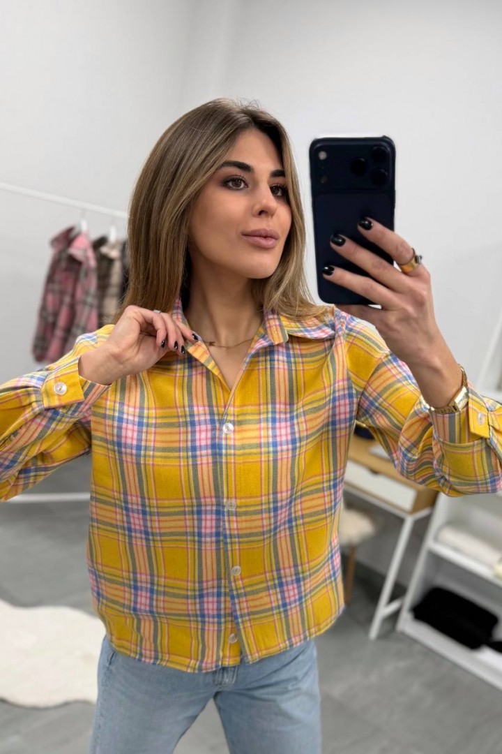 Сорочка у клітинку DMP-R1887A350