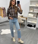 Сорочка у клітинку DMP-R1887A350