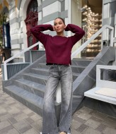 Стильний укорочений светр NON-137A580