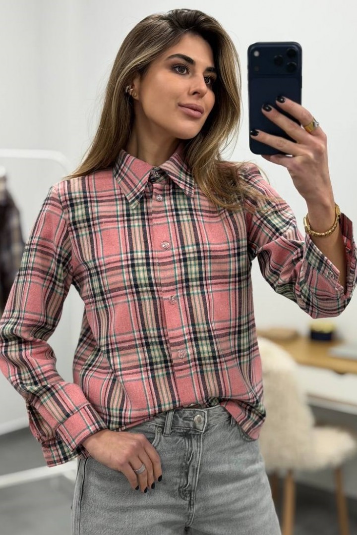 Сорочка у клітинку DMP-R1887A350