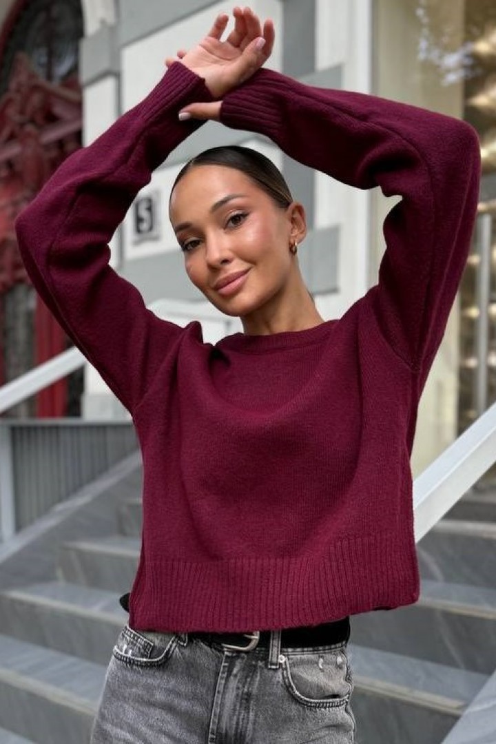 Стильний укорочений светр NON-137A580