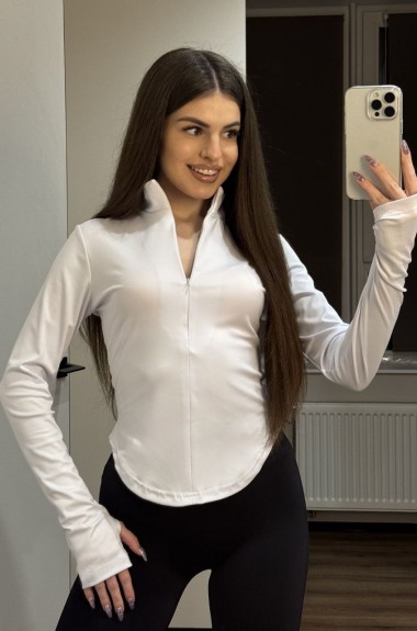 Жіночий лонгслів з вирізом для пальчиків MIK-4260A270