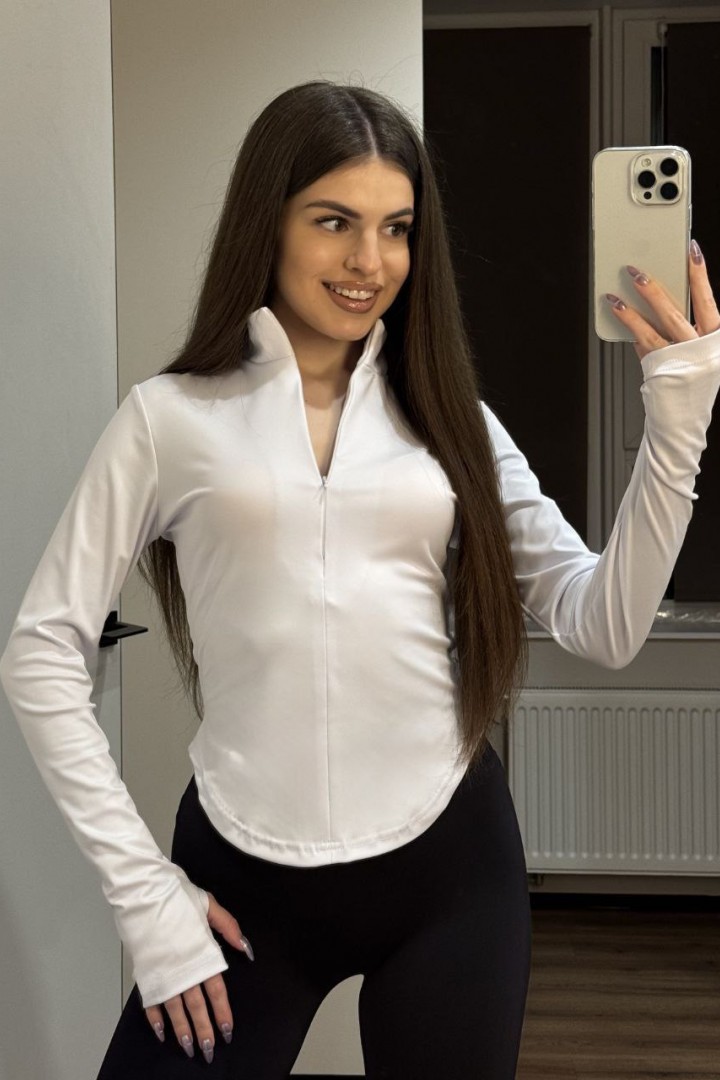 Жіночий лонгслів з вирізом для пальчиків MIK-4260A270