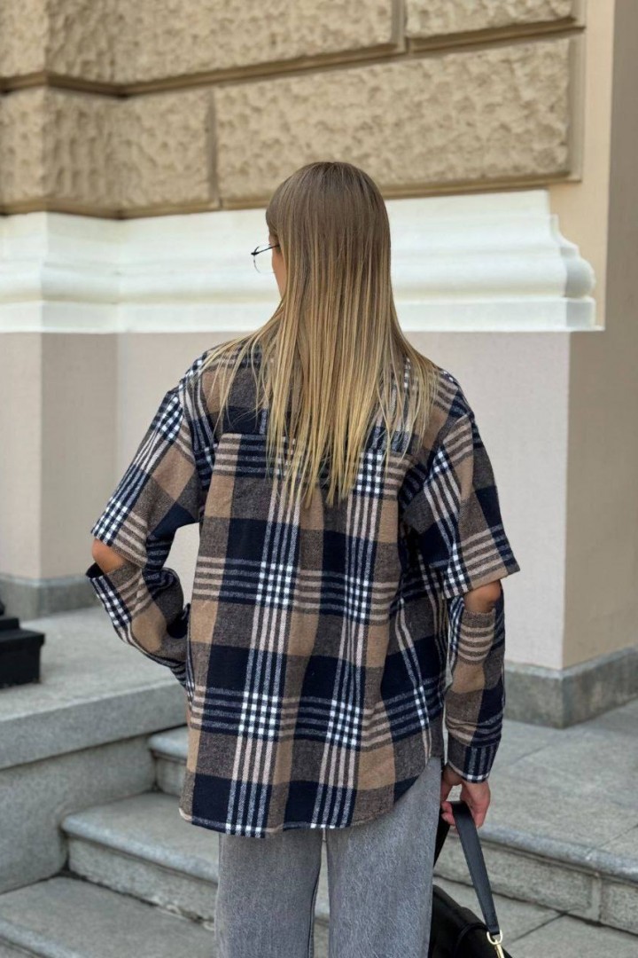 Рубашка с разрезами на рукавах MIK-2473A450