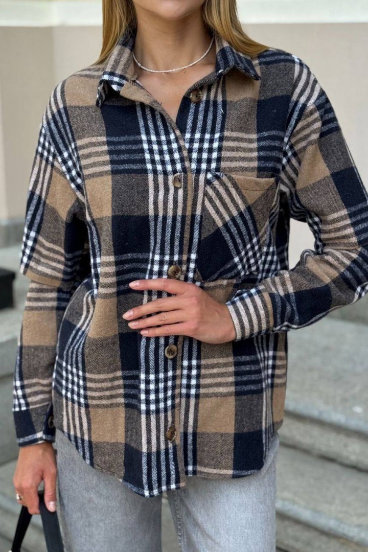 Рубашка с разрезами на рукавах MIK-2473A450