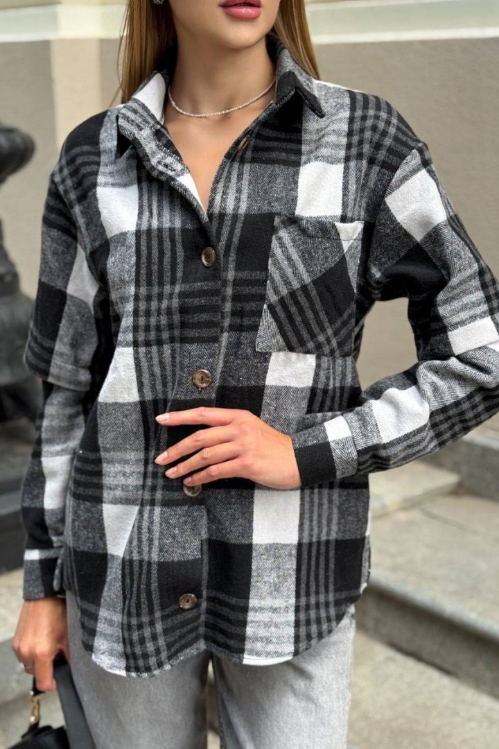 Рубашка с разрезами на рукавах MIK-2473A450