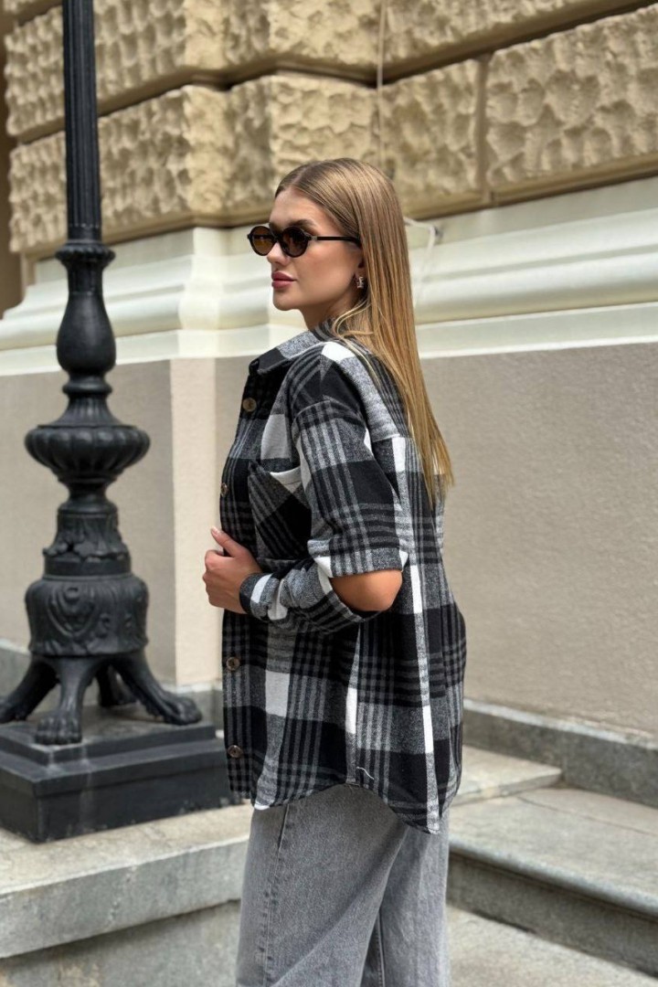 Рубашка с разрезами на рукавах MIK-2473A450