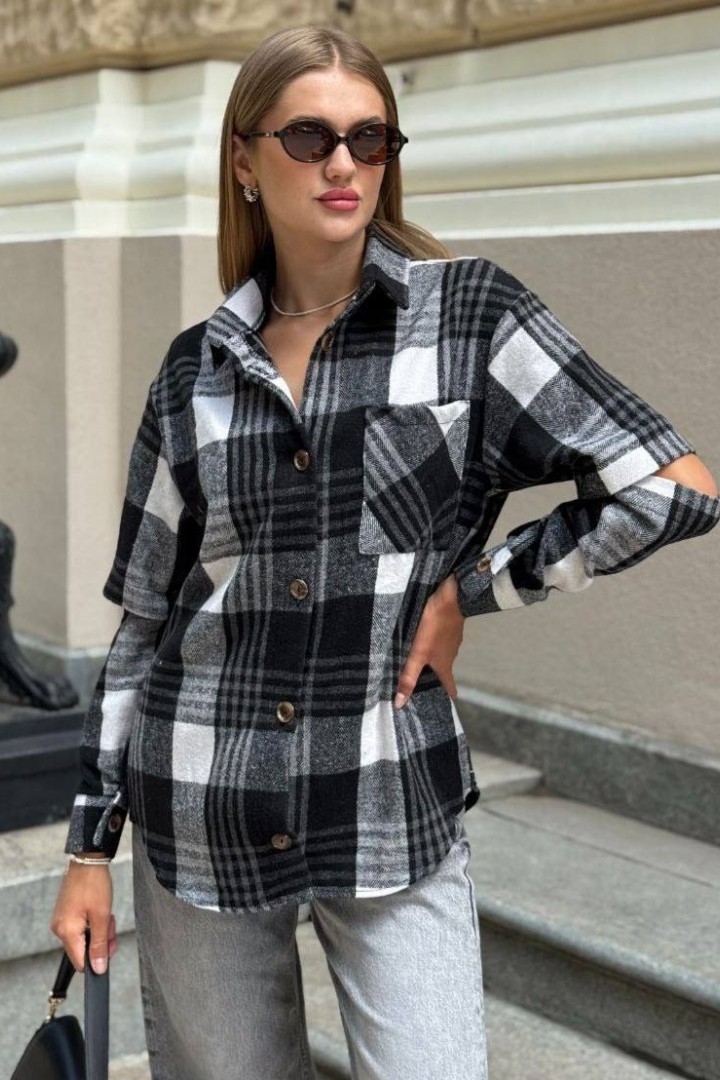 Рубашка с разрезами на рукавах MIK-2473A450