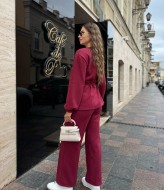 Прямі штани та подовжений жакет з поясом MIK-5168A650