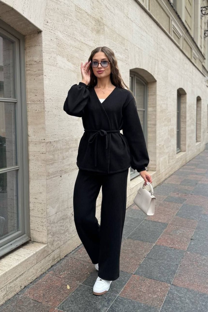 Прямі штани та подовжений жакет з поясом MIK-5168A650