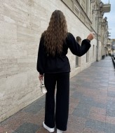 Прямі штани та подовжений жакет з поясом MIK-5168A650