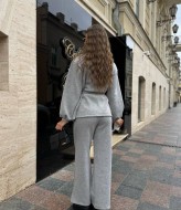 Прямі штани та подовжений жакет з поясом MIK-5168A650