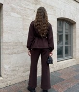 Прямі штани та подовжений жакет з поясом MIK-5168A650