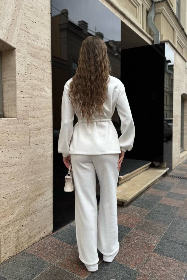 Прямі штани та подовжений жакет з поясом MIK-5168A650