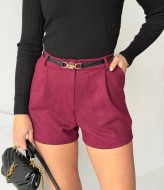 Короткие замшевые шорты MIK-1707A330