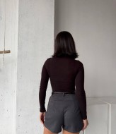 Короткие замшевые шорты MIK-1707A330