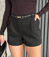 Короткие замшевые шорты MIK-1707A330