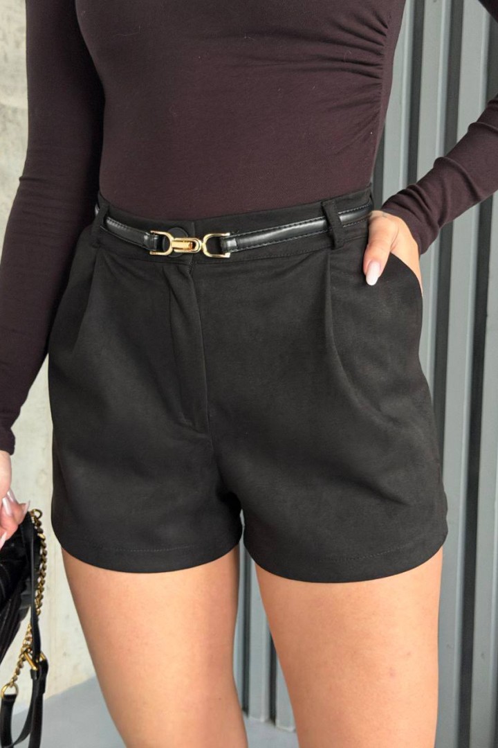 Короткие замшевые шорты MIK-1707A330