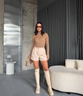 Короткие замшевые шорты MIK-1707A330