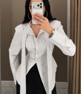 Сорочка у смужку SAP-129A600