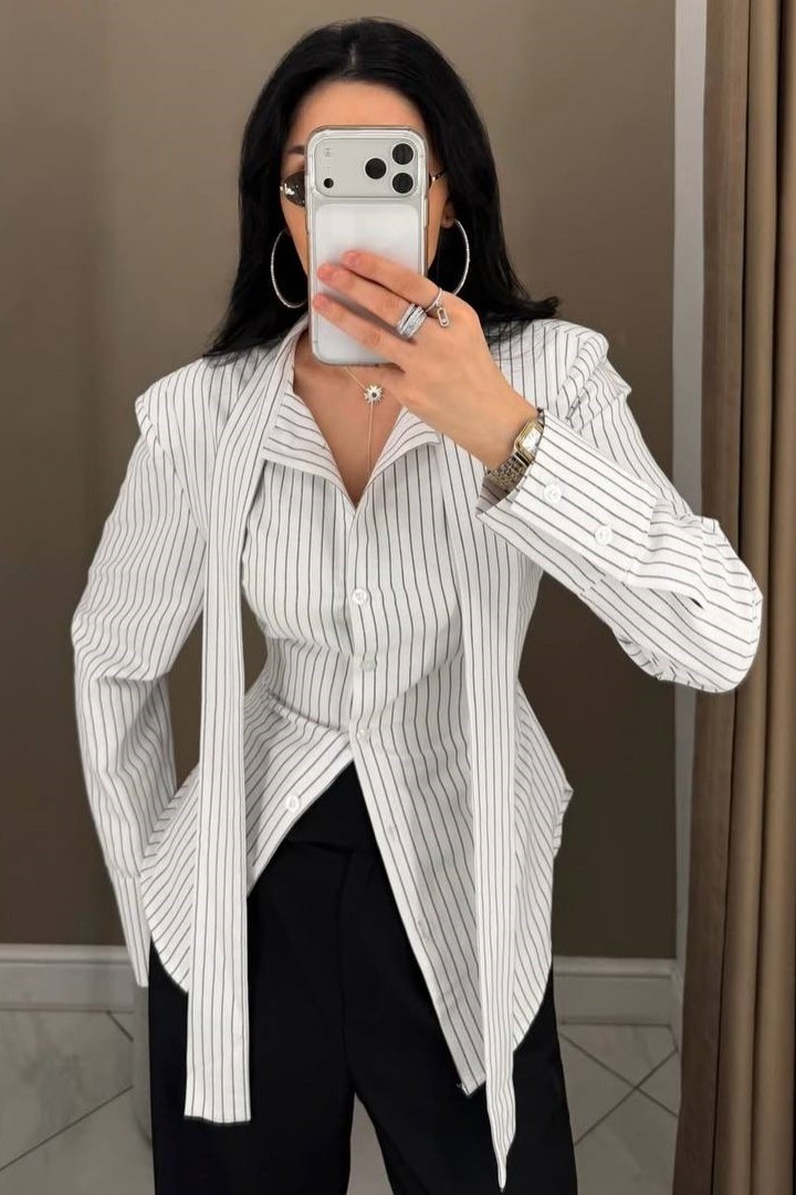 Сорочка у смужку SAP-129A600