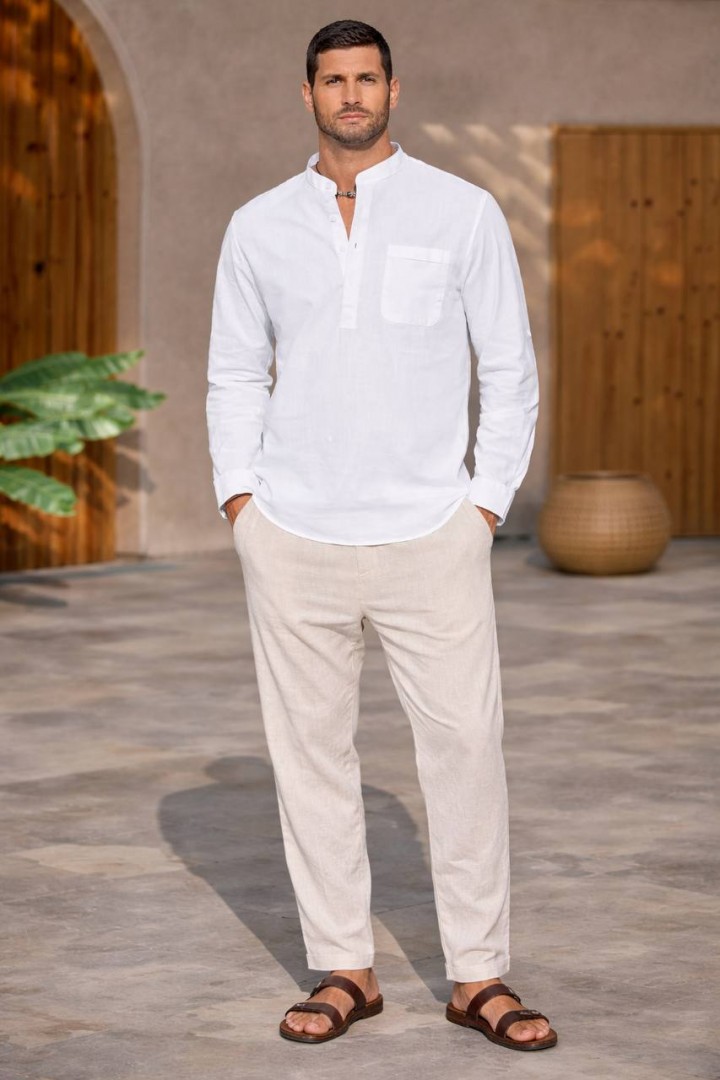 Рубашка из льна SAL-484A500