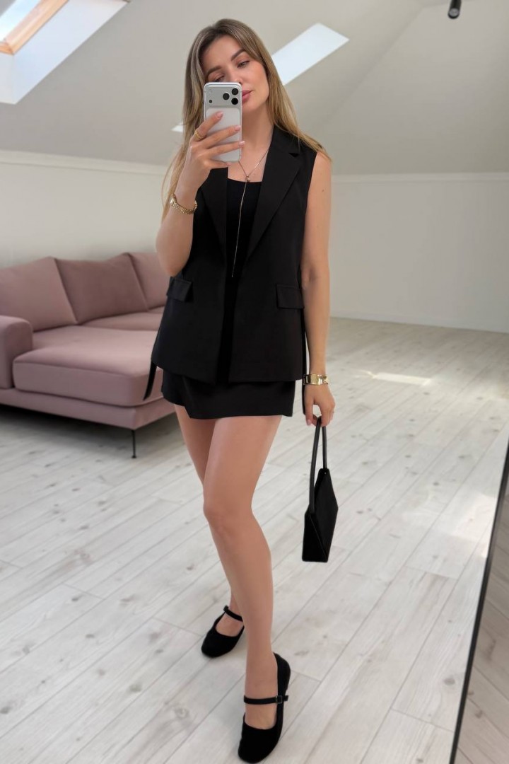 Шорты-юбка сбоку на молнии KG-309A280