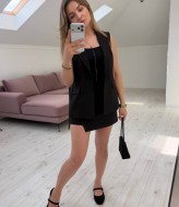 Шорты-юбка сбоку на молнии KG-309A280