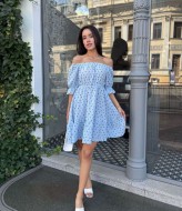 Красивое платье с открытыми плечами MIK-2467A390