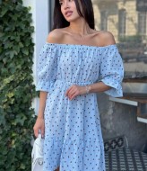 Красивое платье с открытыми плечами MIK-2467A390