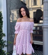 Красивое платье с открытыми плечами MIK-2467A390