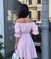 Красивое платье с открытыми плечами MIK-2467A390