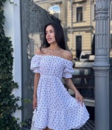 Красивое платье с открытыми плечами MIK-2467A390