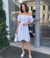 Красивое платье с открытыми плечами MIK-2467A390