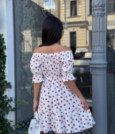 Красивое платье с открытыми плечами MIK-2467A390