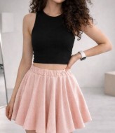 Короткая юбка в полоску MIK-2464A260