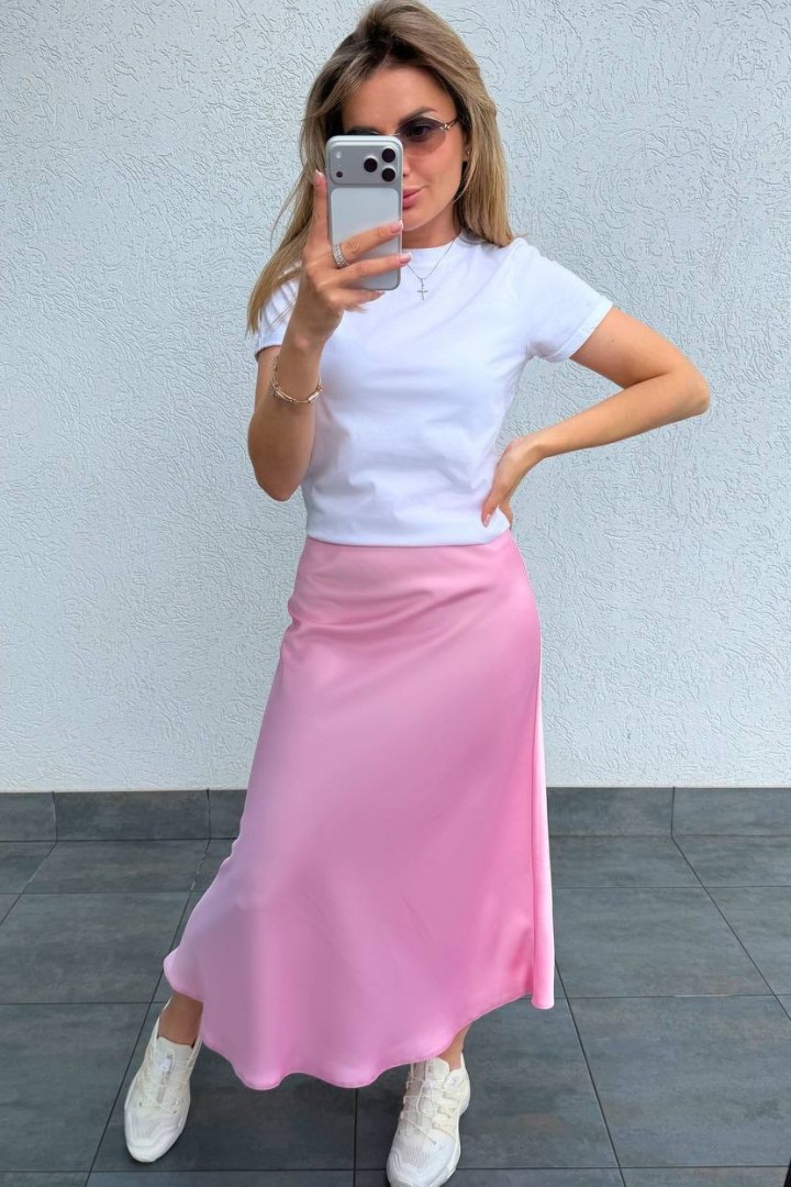 Шелковая юбка на резинке KG-122.1A390